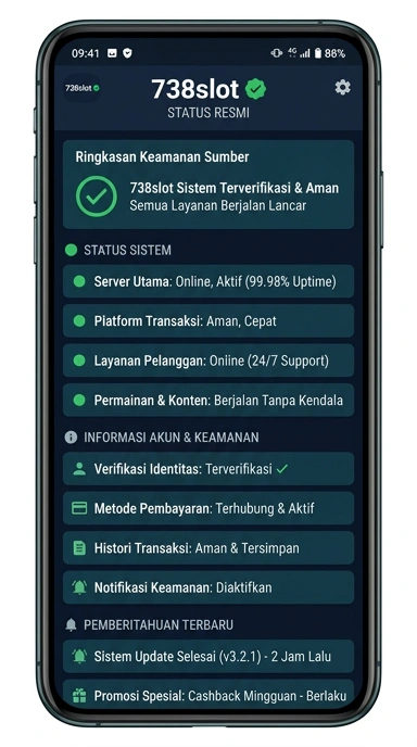 Kanal Resmi 738slot untuk Pengguna Android
